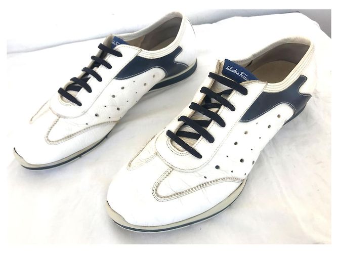 Sneakers Salvatore Ferragamo in pelle bianca Bianco - vista 3