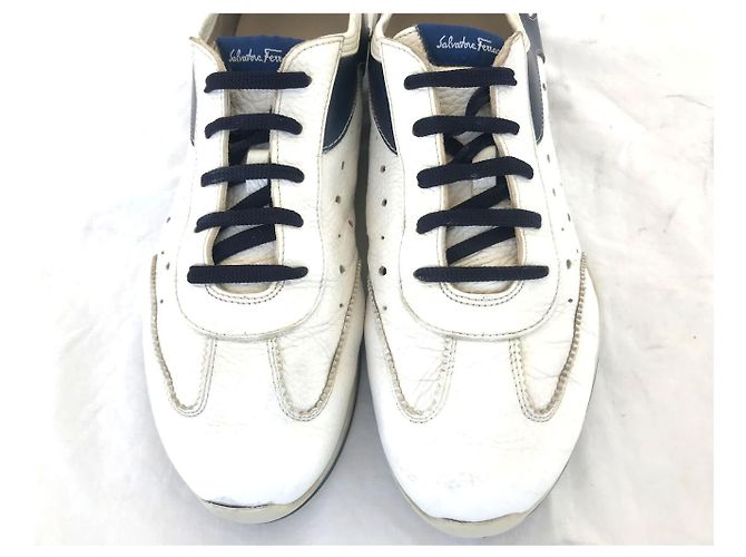 Sneakers Salvatore Ferragamo in pelle bianca Bianco - vista 5
