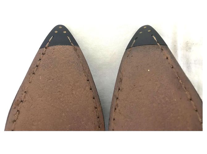 Zapatos Tod's de gamuza marrón con punta Castaño - vista 7