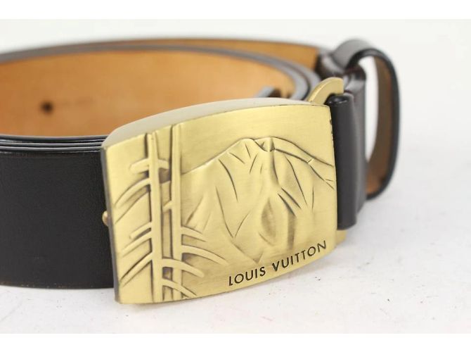 Louis Vuitton Grande 40/100 Cintura da montagna giapponese nera x oro - vista 9