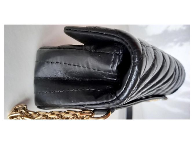 Chanel, Borsa di banana 2.55 Nero lucido. - vista 13