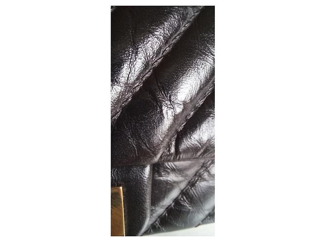 Chanel, Borsa di banana 2.55 Nero lucido. - vista 15