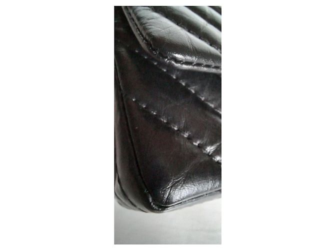 Chanel, Borsa di banana 2.55 Nero lucido. - vista 7