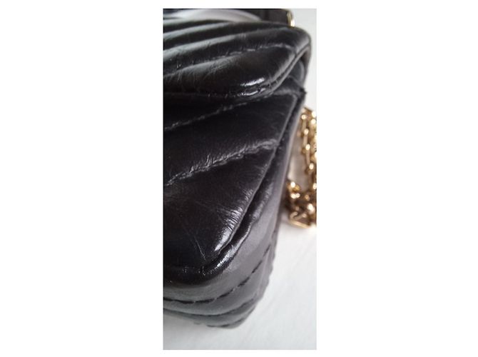 Chanel, Borsa di banana 2.55 Nero lucido. - vista 8