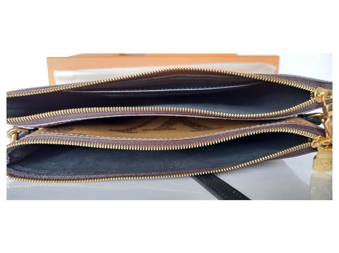 Louis Vuitton Reißverschlusstasche mit Monogramm-Futter Karamell - Ansicht 12