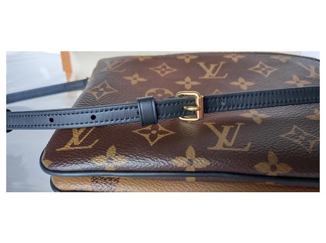 Louis Vuitton Reißverschlusstasche mit Monogramm-Futter Karamell - Ansicht 7