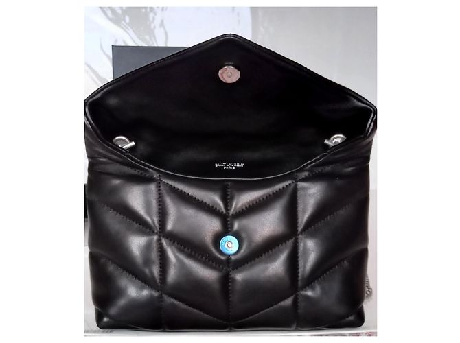Saint Laurent Mini puffer in agnello trapuntato - vista 2