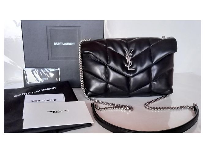 Saint Laurent Mini puffer in agnello trapuntato - vista 3