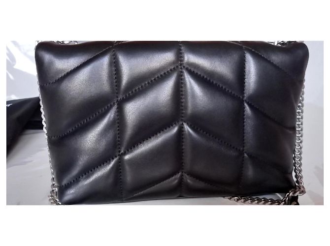 Saint Laurent Mini puffer in agnello trapuntato - vista 6