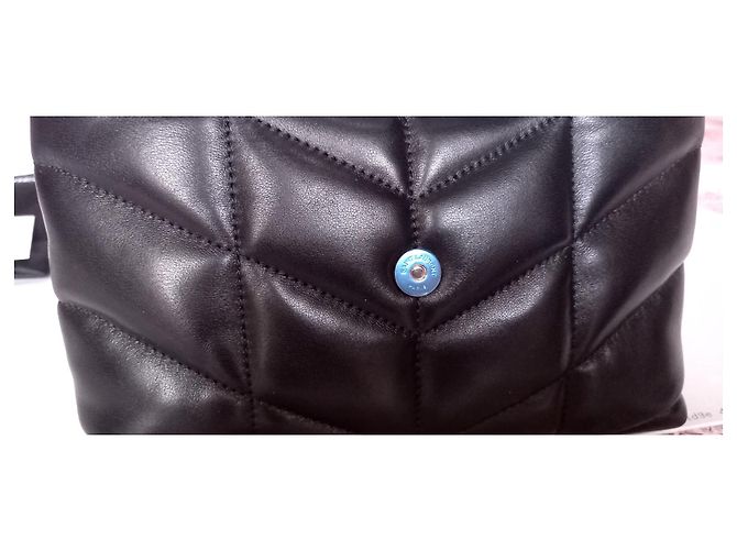 Saint Laurent Mini puffer in agnello trapuntato - vista 7