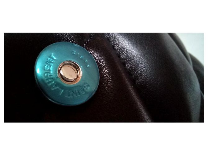 Saint Laurent Mini puffer in agnello trapuntato - vista 9