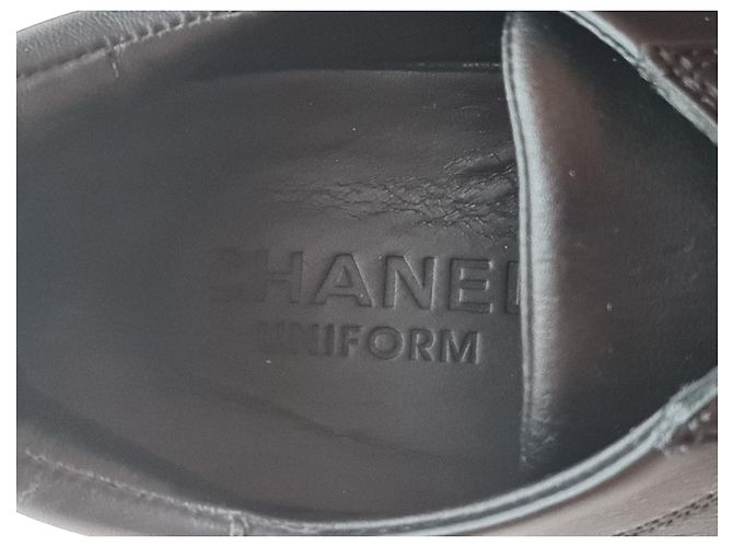 Sneakers Chanel in pelle 42 Nero - vista 8