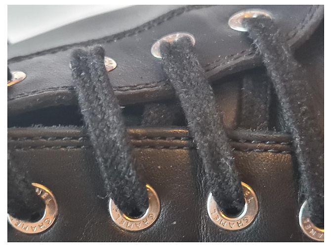 Sneakers Chanel in pelle 42 Nero - vista 9