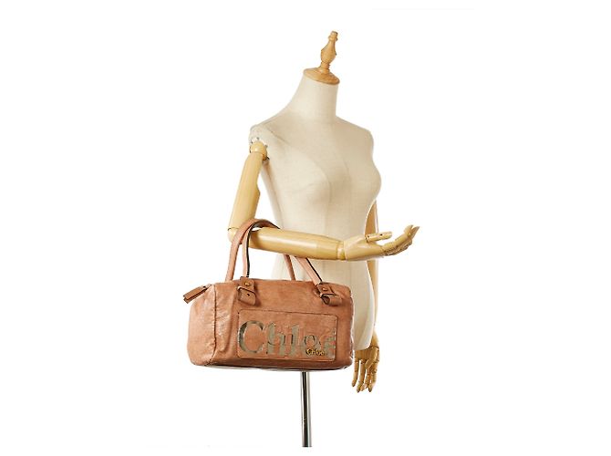 Chloé Chloe Rosa Eclipse-Leder-Boston-Tasche - Ansicht 10