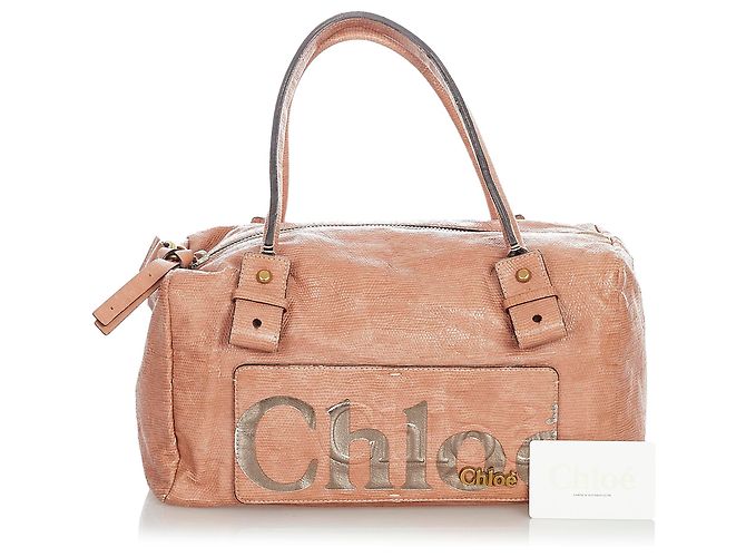 Chloé Chloe Rosa Eclipse-Leder-Boston-Tasche - Ansicht 11