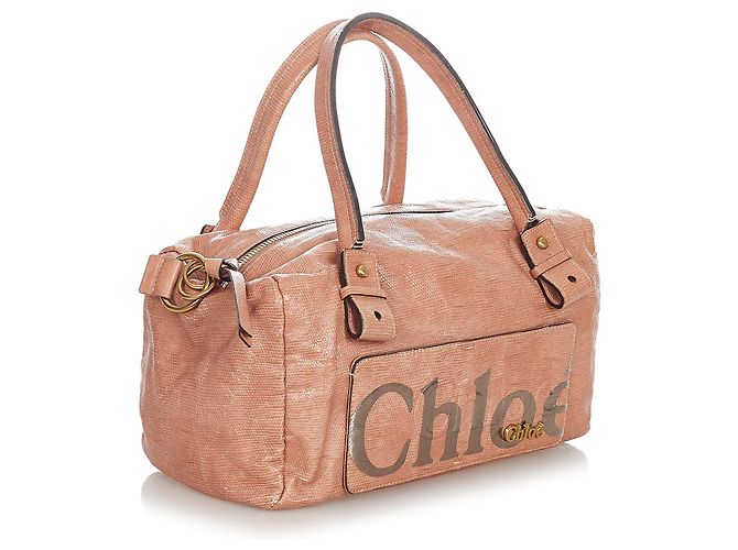 Chloé Chloe Rosa Eclipse-Leder-Boston-Tasche - Ansicht 2