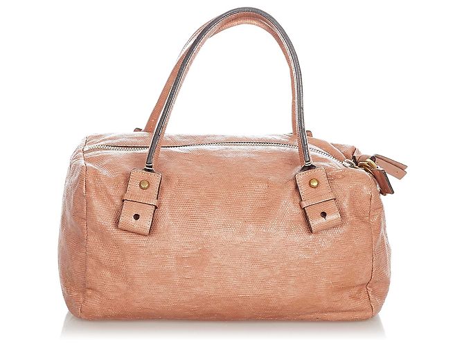 Chloé Chloe Rosa Eclipse-Leder-Boston-Tasche - Ansicht 3