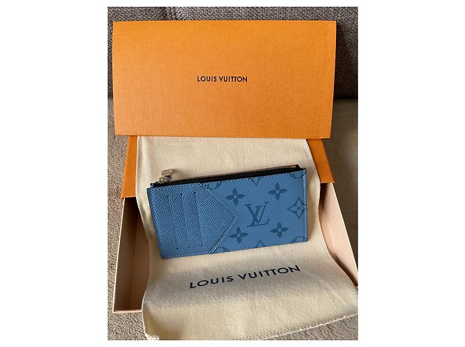Tarjetero y monedero en denim Taïgarama de coleccionista de Louis Vuitton - vista 2
