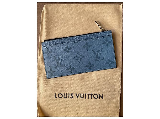 Tarjetero y monedero en denim Taïgarama de coleccionista de Louis Vuitton - vista 3