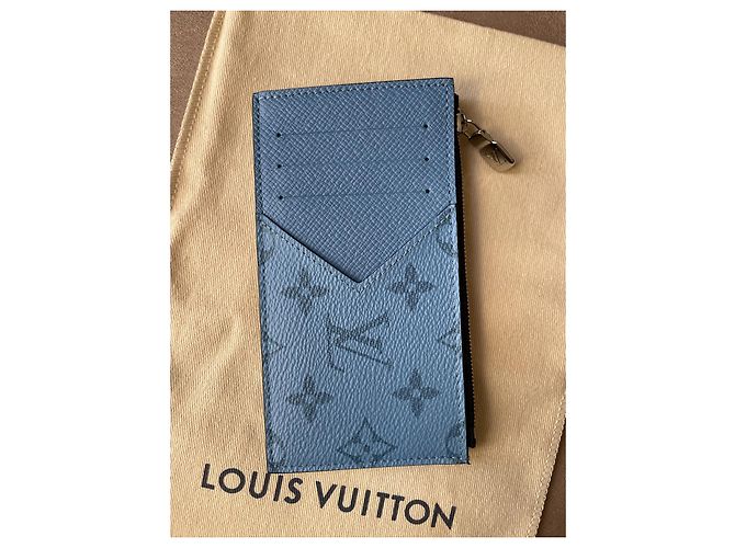 Tarjetero y monedero en denim Taïgarama de coleccionista de Louis Vuitton - vista 4