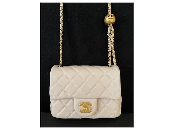 Timeless Chanel Pearl Crush Square Mini Patta Singola Porpora - vista 11
