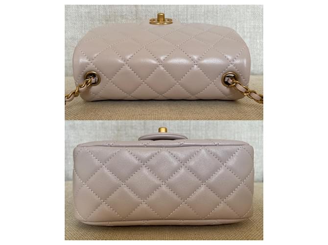 Timeless Chanel Pearl Crush Square Mini Patta Singola Porpora - vista 4