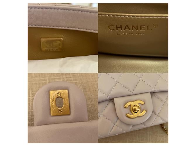 Timeless Chanel Pearl Crush Square Mini Patta Singola Porpora - vista 5