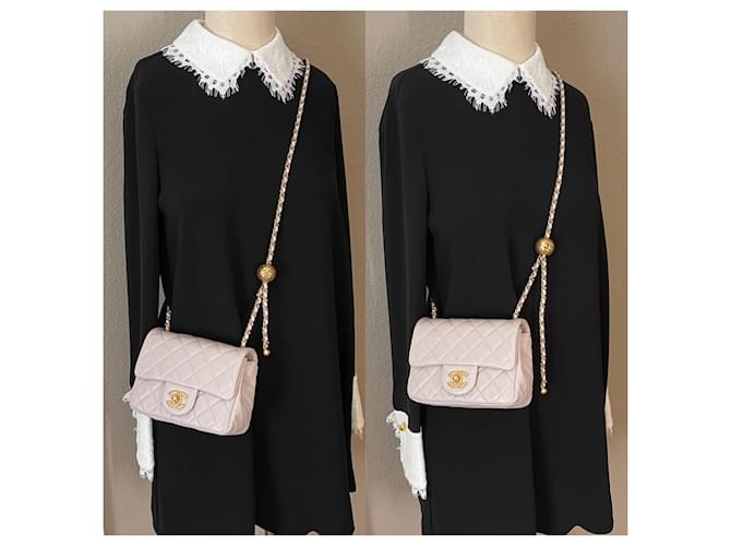 Timeless Chanel Pearl Crush Square Mini Patta Singola Porpora - vista 9