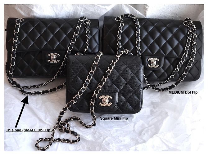 Chanel Timeless Classic Dbl Flap Bag Plata HW 23 cm Negro - vista 19