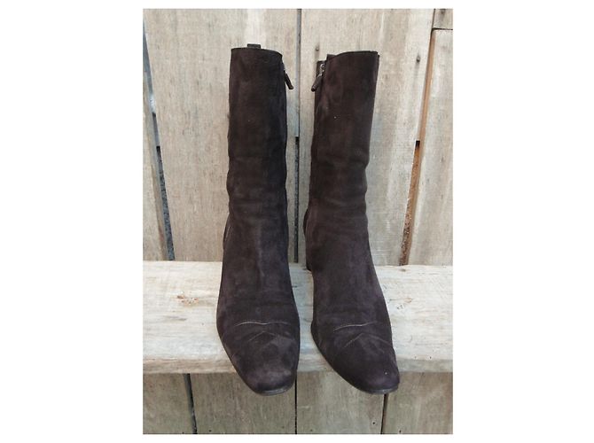 Costume National Botas de traje nacional Marrón oscuro - vista 3