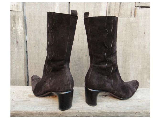 Costume National Botas de traje nacional Marrón oscuro - vista 4