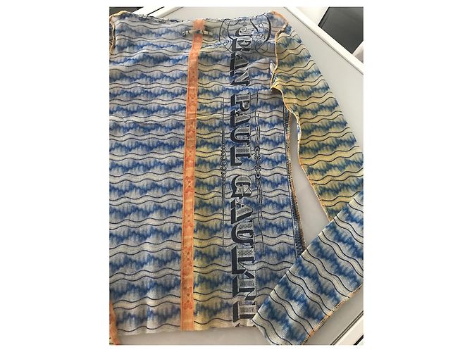 Top in mesh Jean Paul Gaultier con motivo tatuaggio Multicolore - vista 8