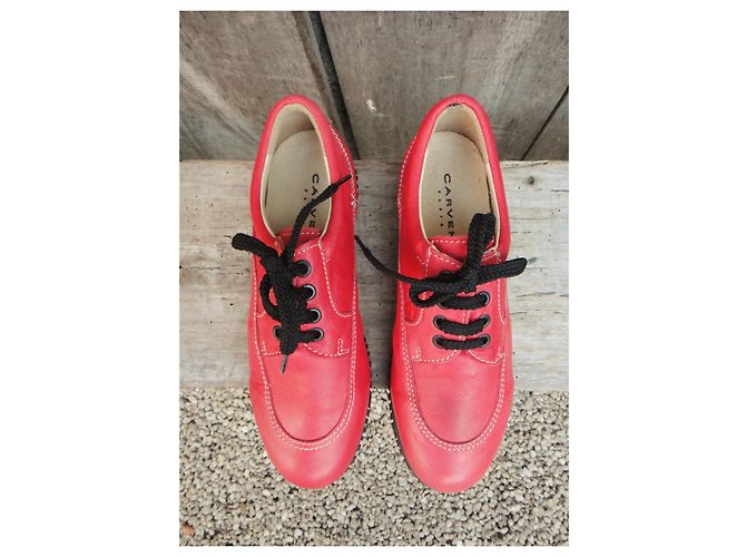 vintage derby Carven p 38 Nuova Condizione Rosso - vista 4