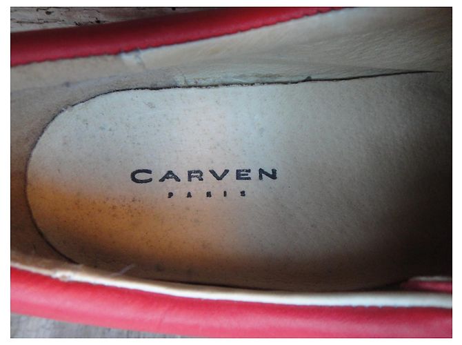 vintage derby Carven p 38 Nuova Condizione Rosso - vista 7