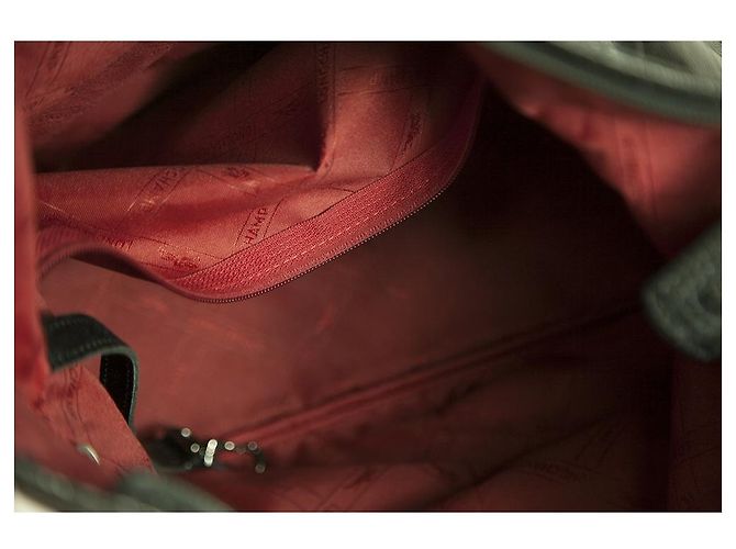 Borsa a tracolla Hobo con cerniera superiore tasca frontale in pelle lucida nera Longchamp Nero - vista 7