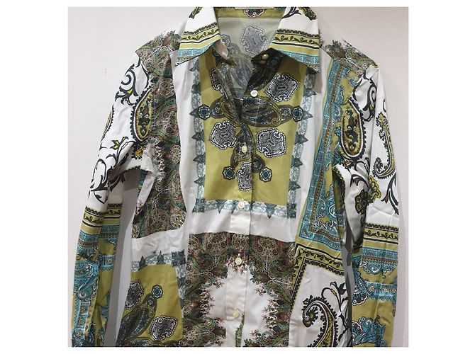 Etro camicia stretch paisley Multicolore - vista 4