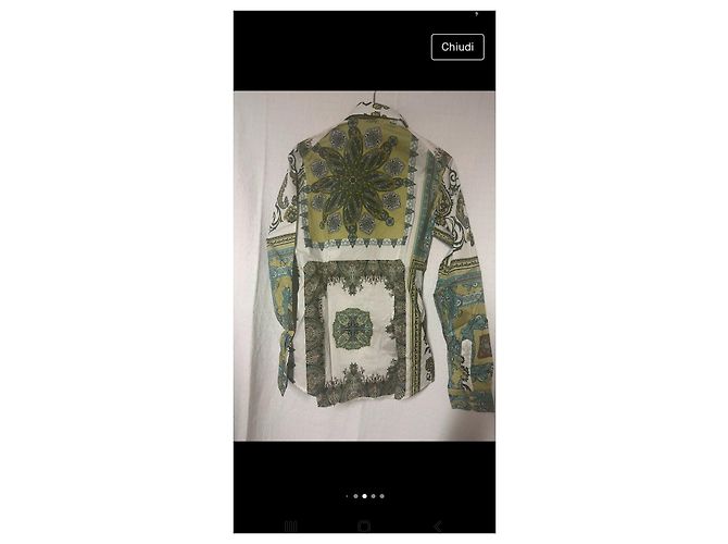 Etro camicia stretch paisley Multicolore - vista 7