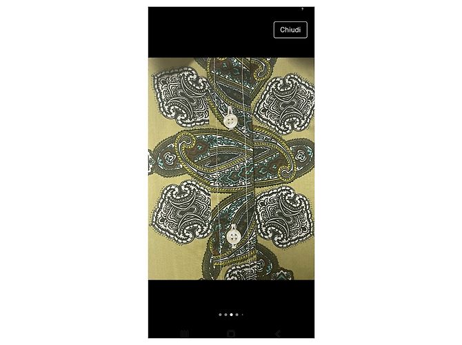 Etro camicia stretch paisley Multicolore - vista 9