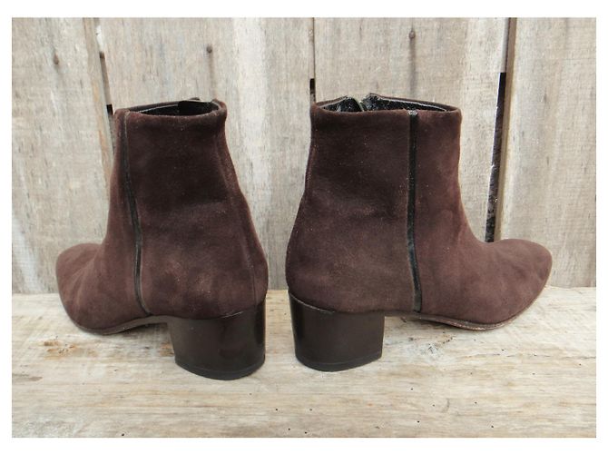 Botines Heschung p 38 Marrón oscuro - vista 3