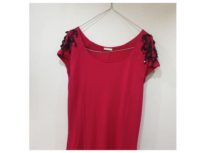 Marella rotes Kleid mit Perlen - Ansicht 12