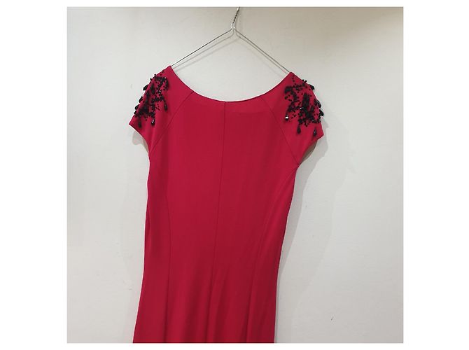 Marella rotes Kleid mit Perlen - Ansicht 7