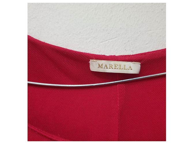 Marella rotes Kleid mit Perlen - Ansicht 9