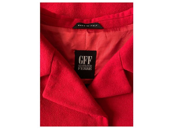 Gianfranco Ferre Vintage Vintage red wool coat - view 3