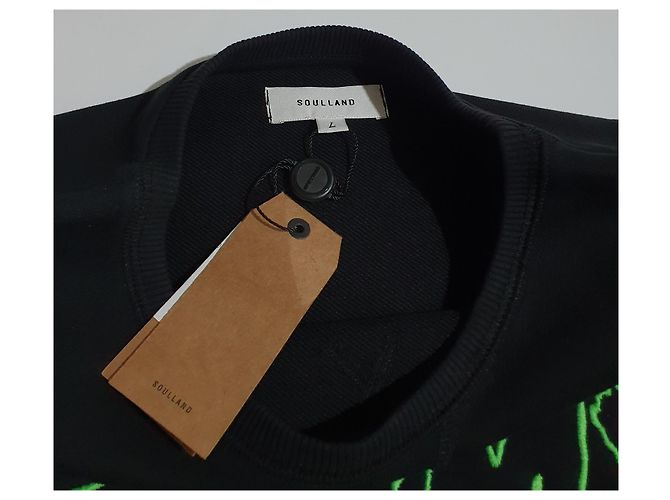 Soulland ENEMY Pade Sweatshirt Schwarz Baumwolle - Ansicht 3