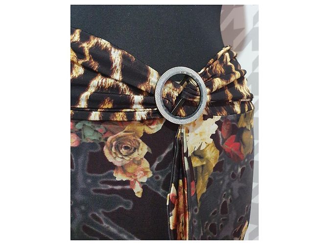 Falda midi Just Cavalli estampado leopardo Multicolor Estampado de leopardo - vista 2