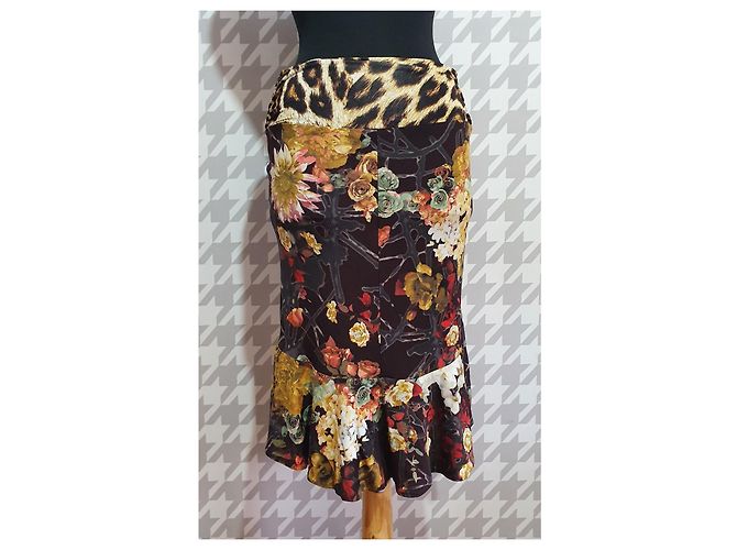 Falda midi Just Cavalli estampado leopardo Multicolor Estampado de leopardo - vista 3