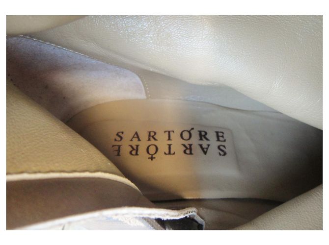 Sartore Nubuk Reitstiefel Beige Größe 37 - Ansicht 8