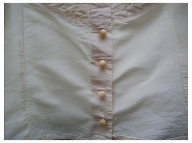 Camisa de seda Etro beige con botones de perlas - vista 4