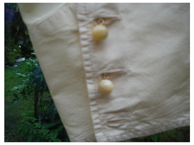Camisa de seda Etro beige con botones de perlas - vista 5