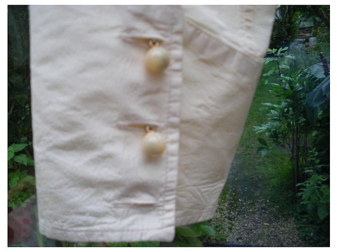 Camisa de seda Etro beige con botones de perlas - vista 6
